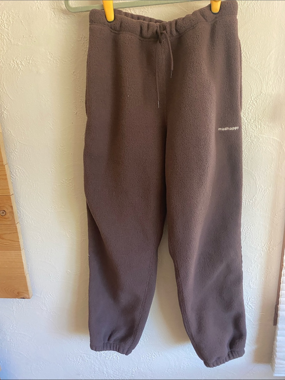Madhappy Men's Chocolate Brown Fleece Joggers